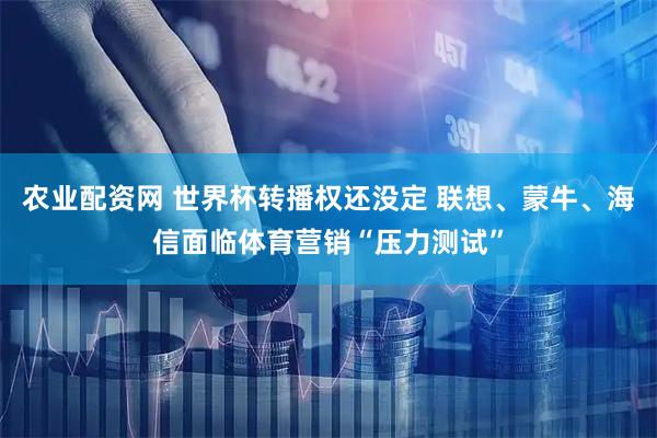 农业配资网 世界杯转播权还没定 联想、蒙牛、海信面临体育营销“压力测试”